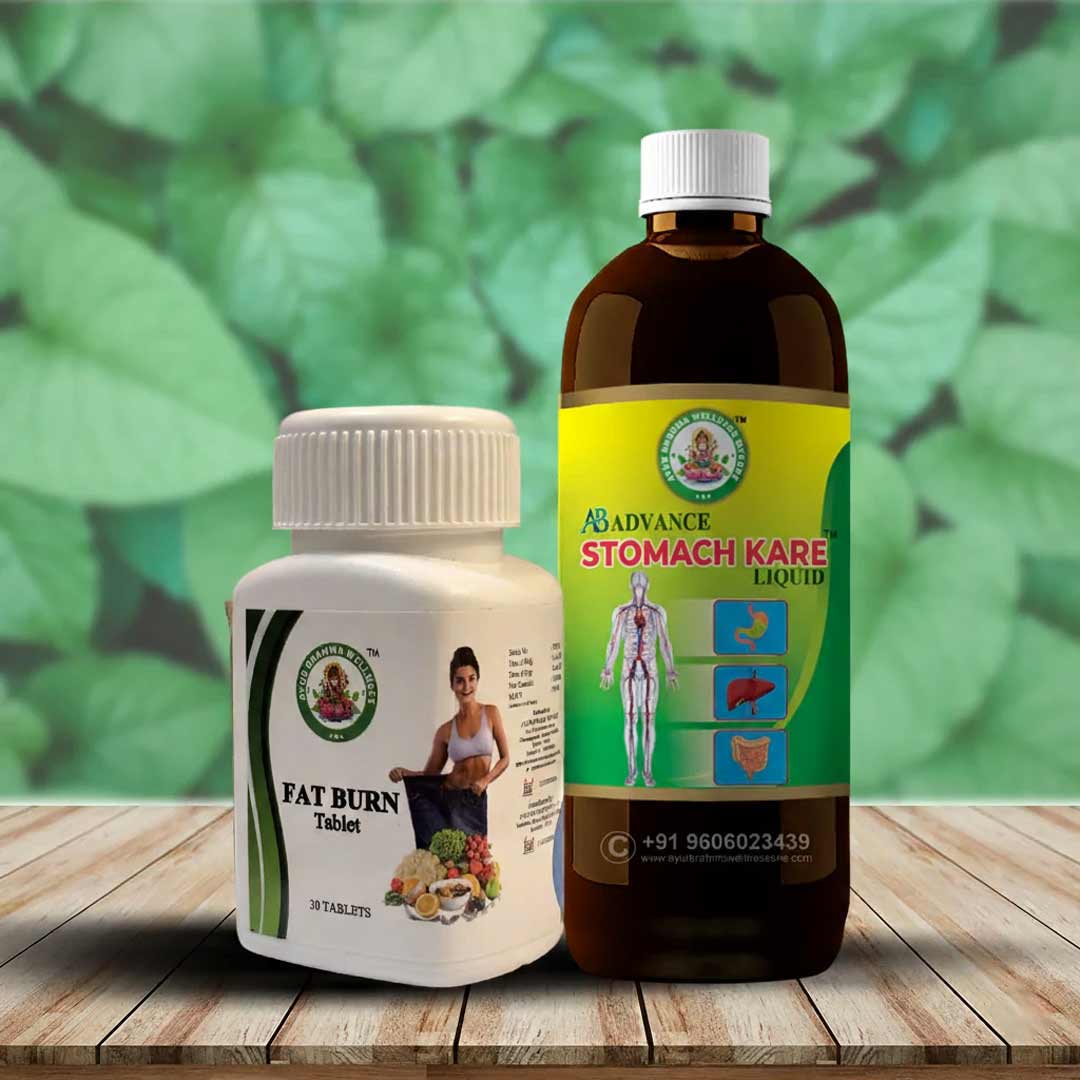 Ayur Brahma Fat Burn Tablets & Stomach Kare Combo Ayur Brahma Fat Burn Tablets & Stomach Kare Combo