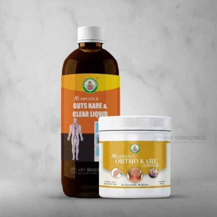Ayur Bramha Advance Ortho Kare Powder & AB Advance Guts Kare & Clear Liquid (450 ml) Combo